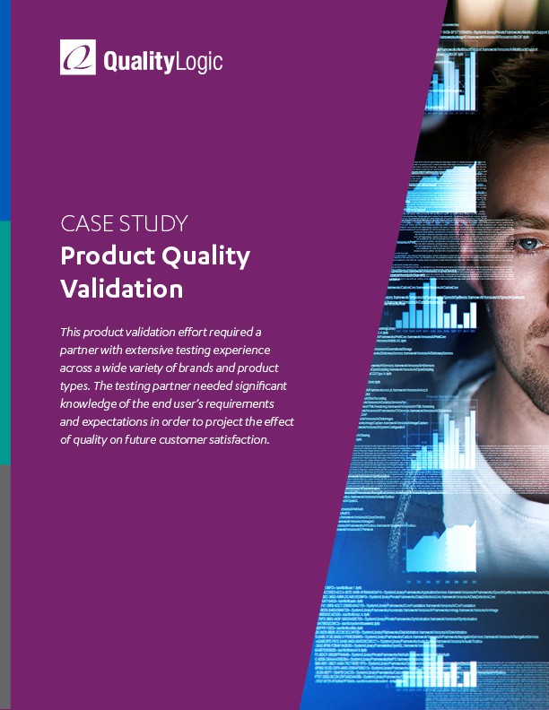 Product Quality Validation Case Study