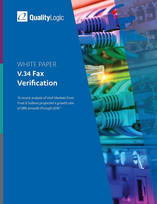V.34 Fax Verification White Paper