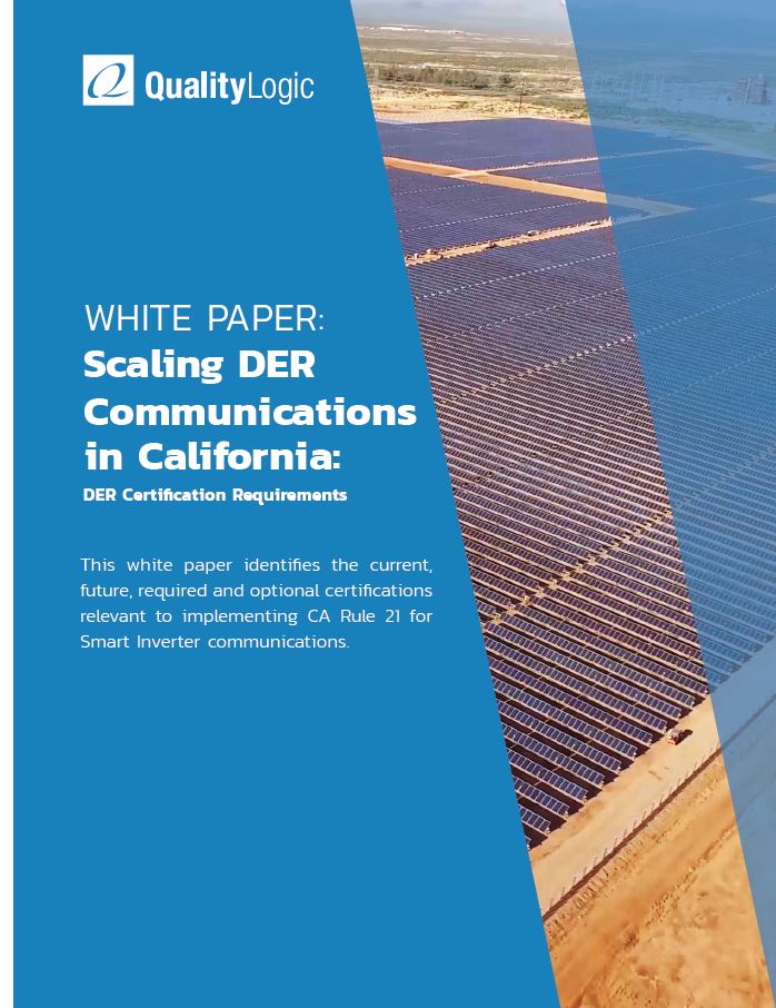 Scaling DER Communications in California white paper cover