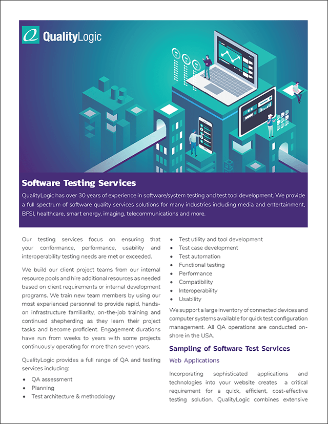 Software Testing Services Datasheet