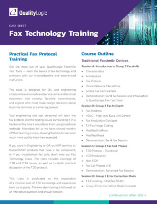 Fax-technology-training Datasheet